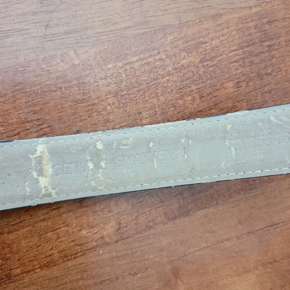 Genuine Snake Skin Belt